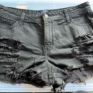 Hollister Hi Rise Boyfriend Short Black